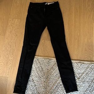 Rag & Bone cate mid rise black skinny jeans
